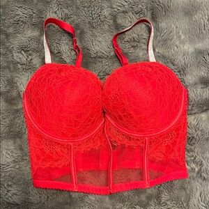 Victoria's Secret Red Lace Bustier